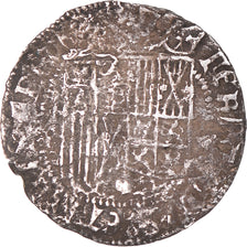 Coin, Spain, Fernando & Isabel, Real, Uncertain Mint, F(12-15), Silver