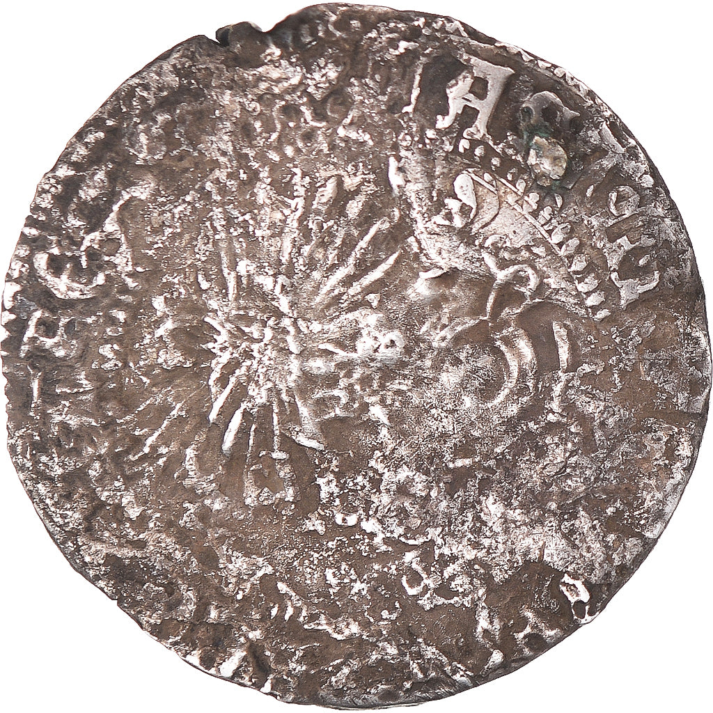 Coin, Spain, Fernando & Isabel, Real, Uncertain Mint, F(12-15), Silver