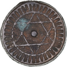 Moneda, Marruecos, 2 Falus, 1869, Marrakesh, MBC, Bronce