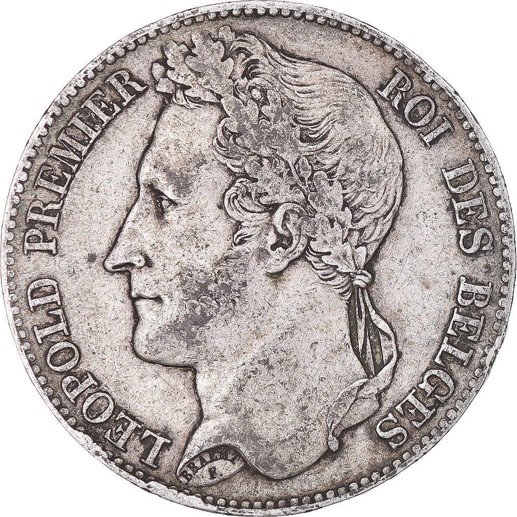 Moneta, Belgio, Leopold I, 5 Francs, 5 Frank, 1848, MB+, Argento, KM:3.2
