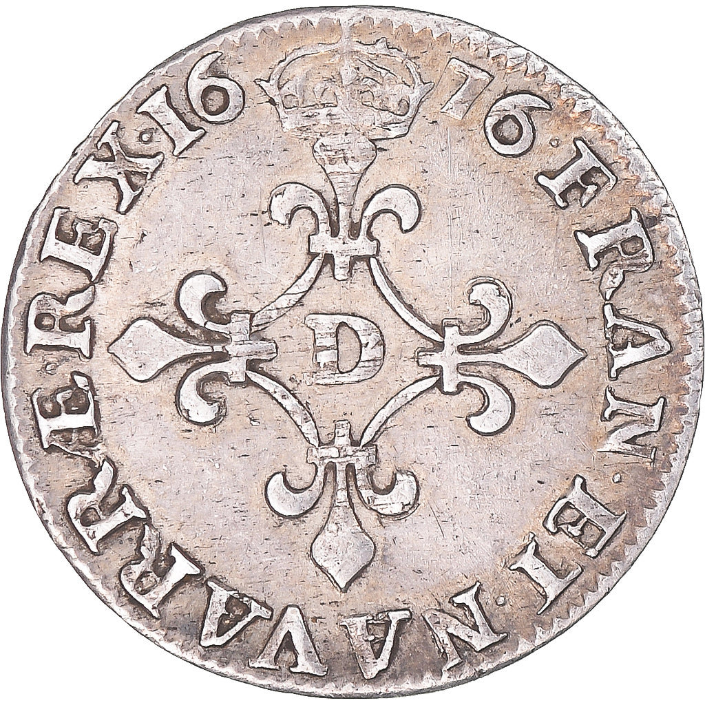 Moneta, Francia, Louis XIV, 4 Sols des Traitants, 1676, Vimy, BB+, Argento