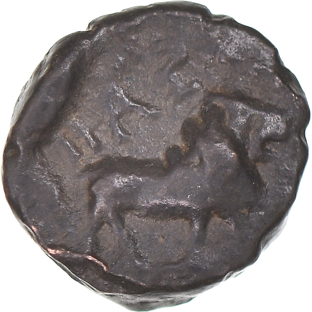 Münze, Massalia, Bronze au taureau, c. 121-49 AC., Marseille, S, Bronze