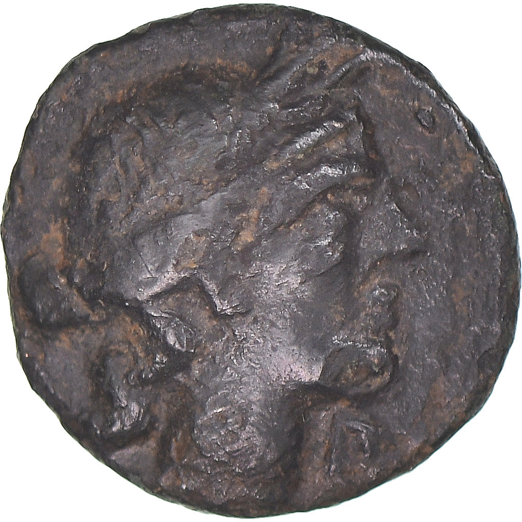 Münze, Massalia, Bronze au taureau, c. 121-49 AC., Marseille, S+, Bronze