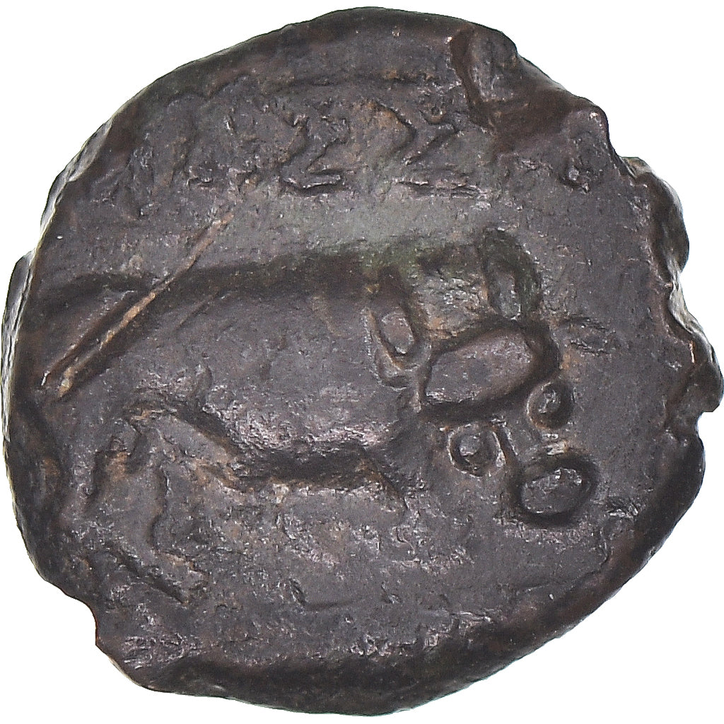 Coin, Massalia, Bronze au taureau, c. 121-49 AC., Marseille, EF(40-45), Bronze