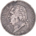 Munten, Frankrijk, Louis XVIII, 5 Francs, 1822, Bordeaux, FR+, Zilver, KM:711.7