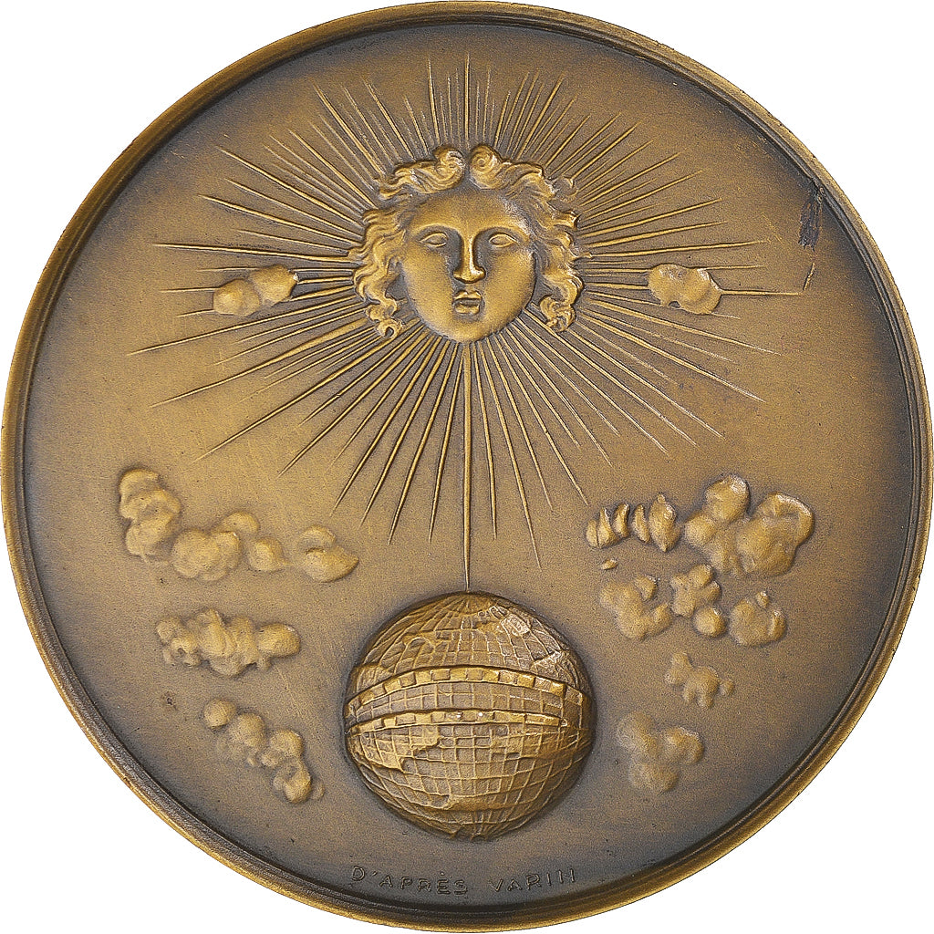 Francja, medal, Le Verrier, Fondateur de la Météorologie Moderne, Nauka i