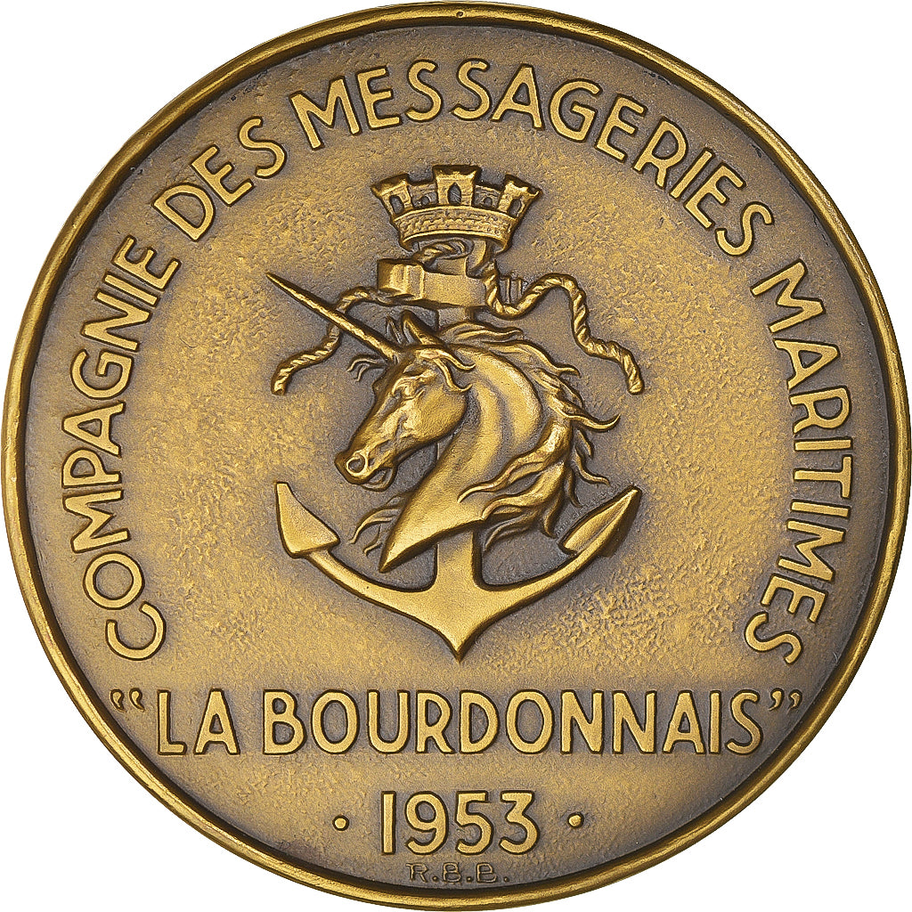 France, Medal, Compagnie des Messageries Maritimes, La Bourdonnais, Shipping