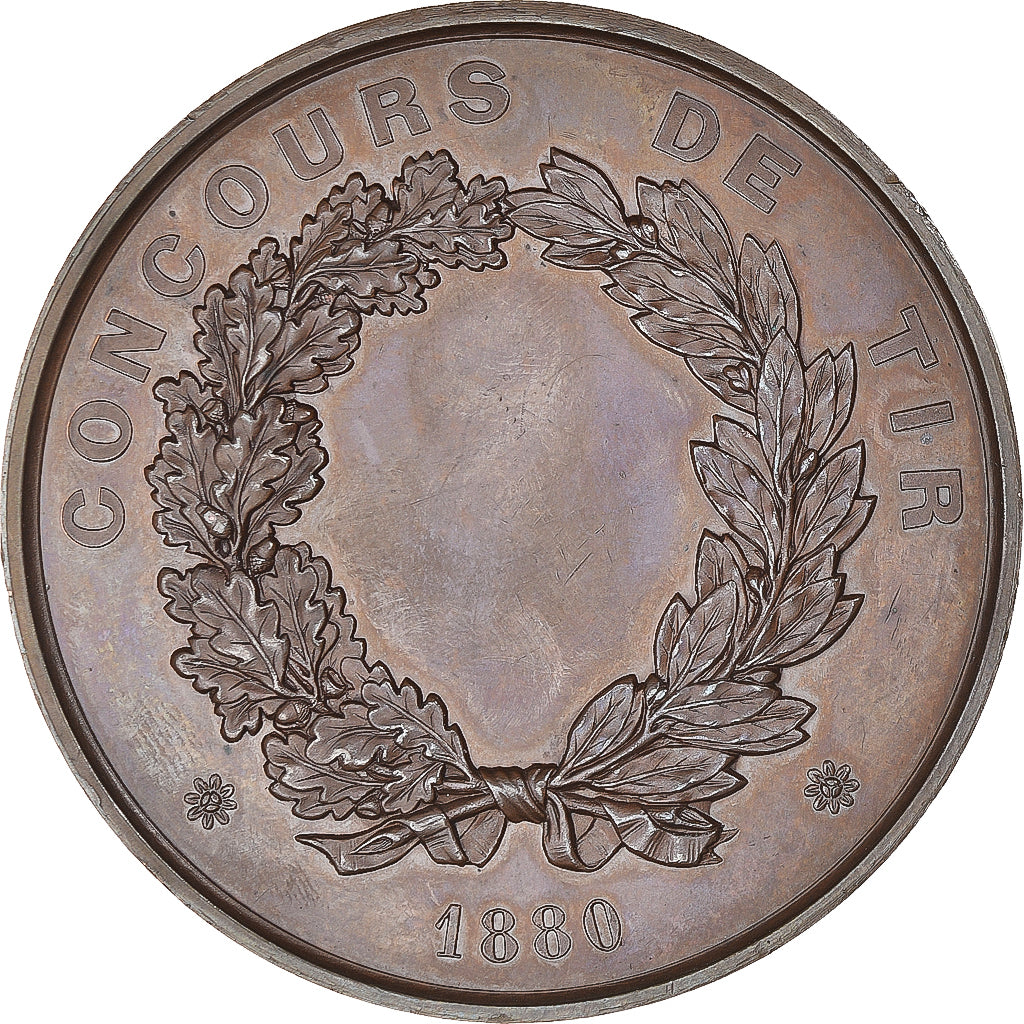 Francja, medal, Concours de Tir, Ville de Toul, Sport i wypoczynek, 1880
