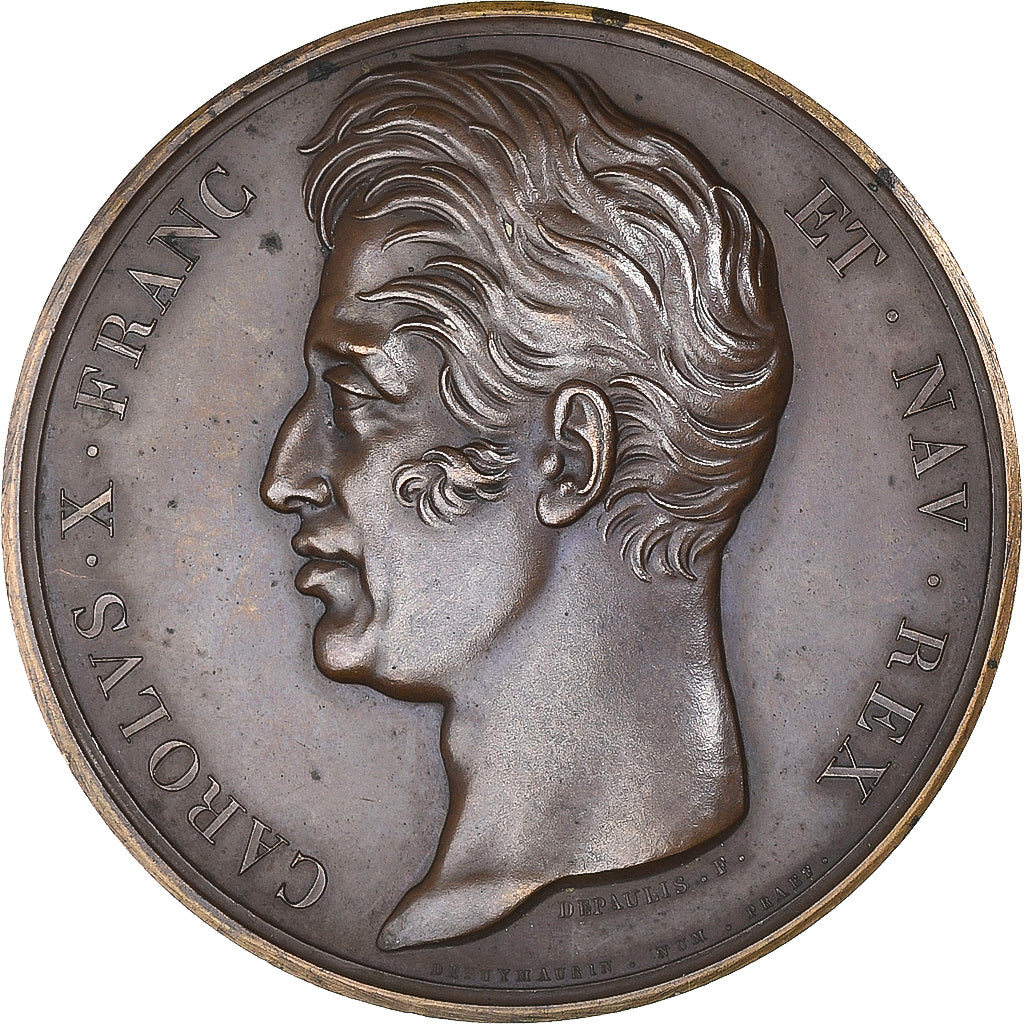 Francja, medal, Charles X, Monument aux Martyrs de Quiberon, Historia, Depaulis