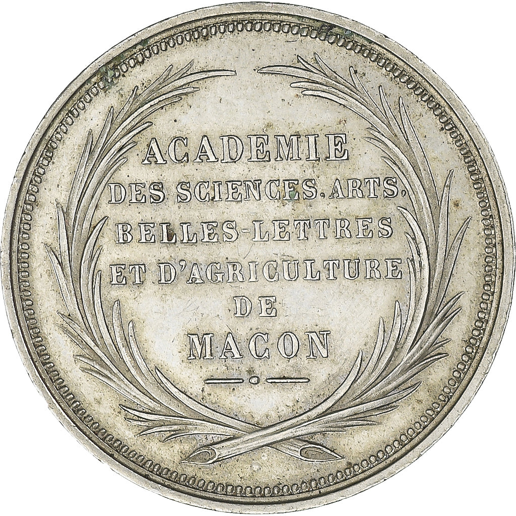 Francia, medalla, Académie des Sciences, Arts, Belles Lettres, Mâcon, EBC