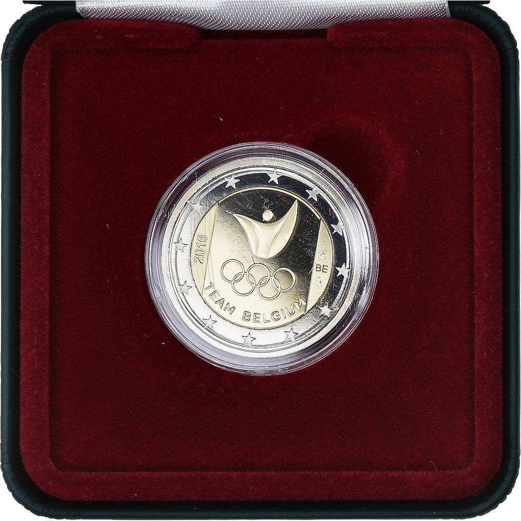 Bélgica, 2 Euro, JO, Team Belgium, 2016, Royal Belgium Mint, BE, FDC