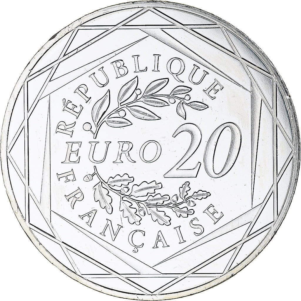 France, Monnaie de Paris, 20 Euro, Marianne, 2018, Paris, MS(64), Silver