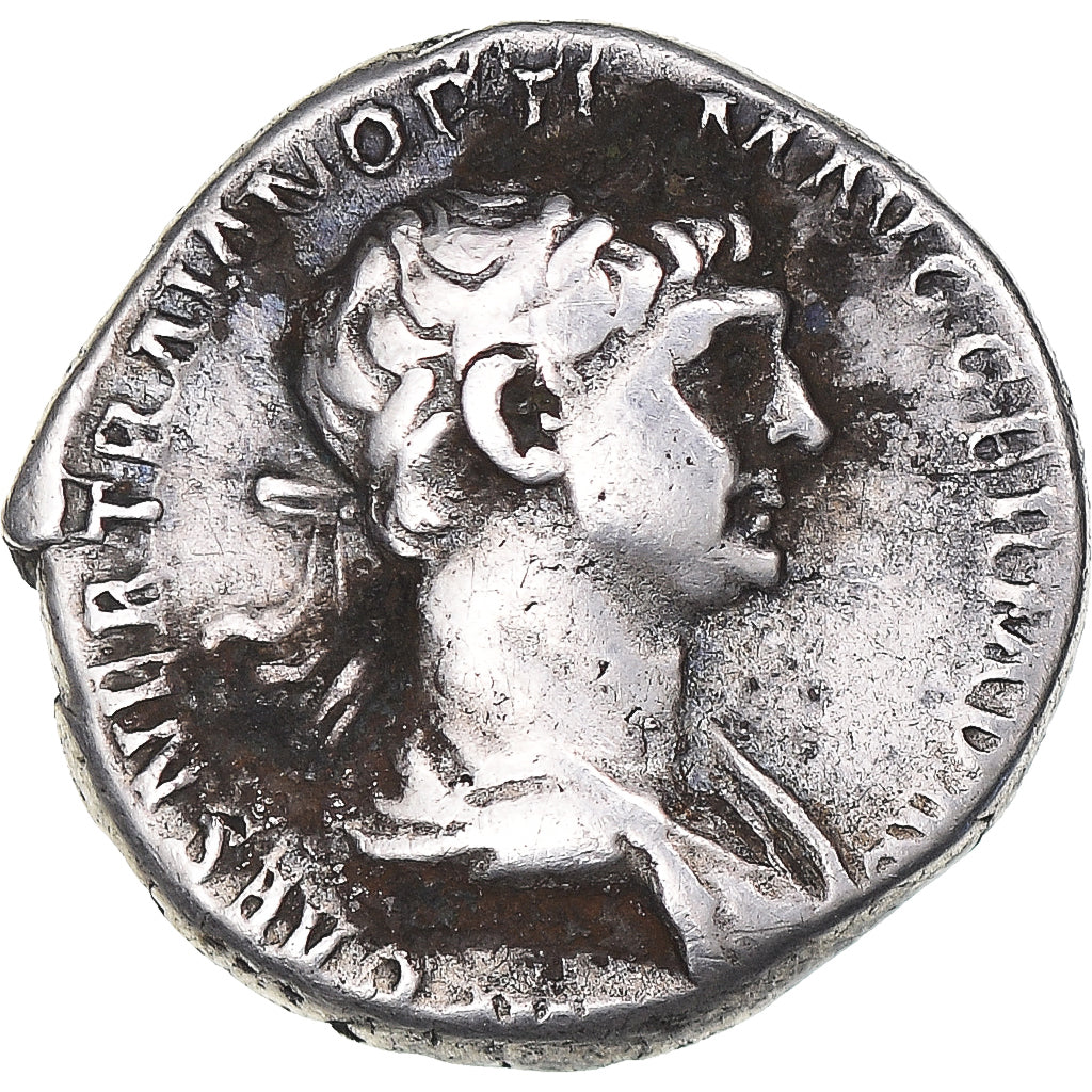 Moneta, Trajan, Denarius, 116-117, Rome, BB, Argento, RIC:331