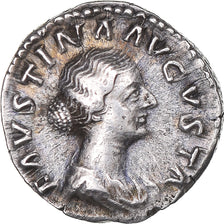 Coin, Faustina II, Denarius, 161, Roma, AU(55-58), Silver, Cohen:95