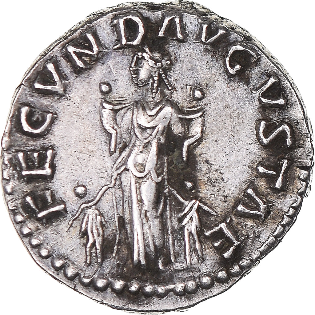 Coin, Faustina II, Denarius, 161, Roma, AU(55-58), Silver, Cohen:95