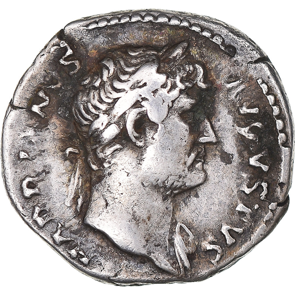 Moeda, Hadrian, Denarius, 124-125, Rome, VF(30-35), Prata, RIC:714