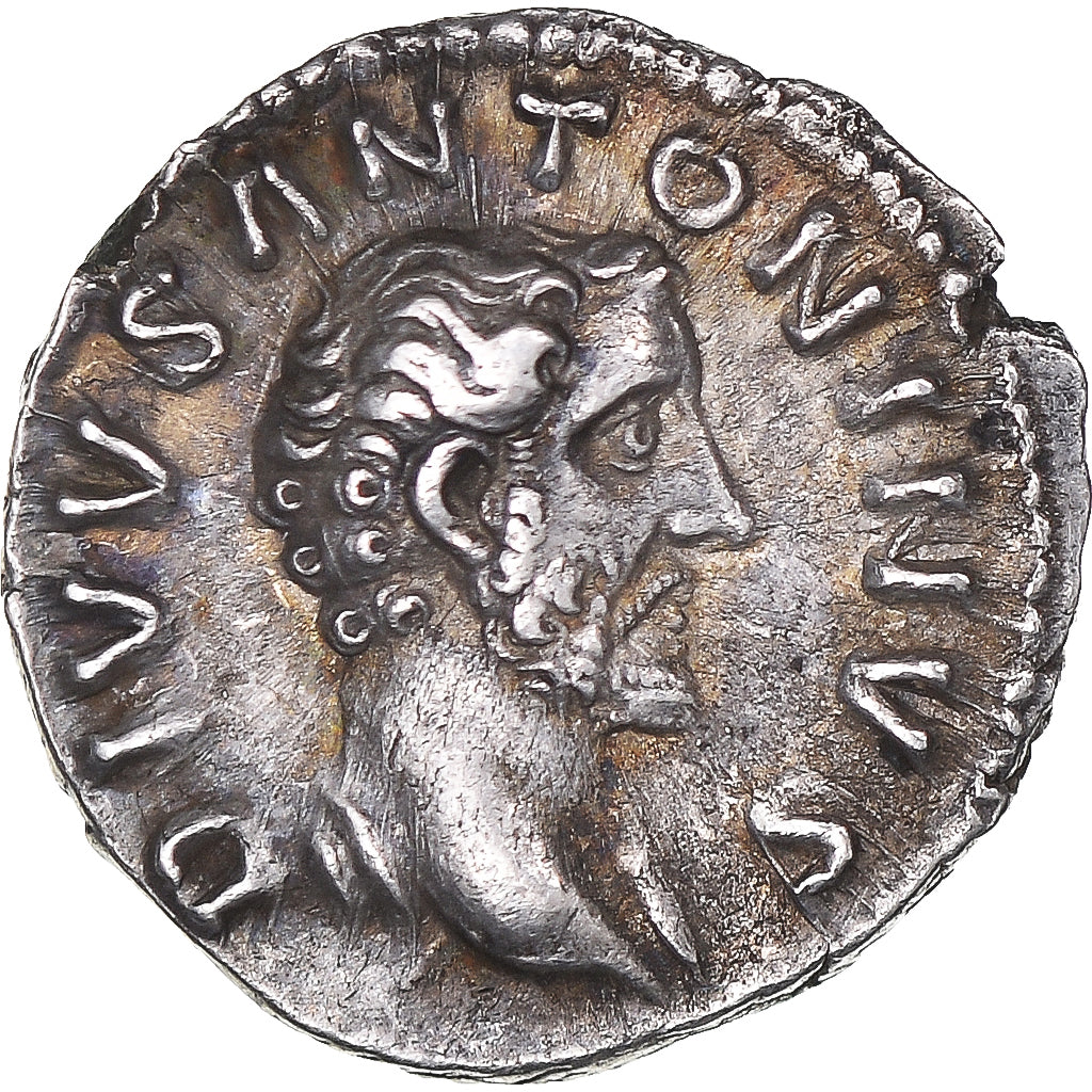 Moeda, Antoninus Pius, Denarius, 161, Rome, AU(50-53), Prata, RIC:438