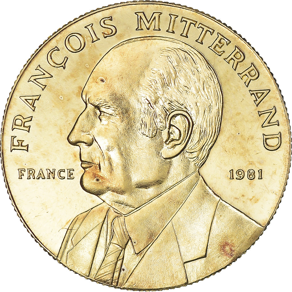 France, Médaille, François Mitterrand, Politics, 1981, SPL+, Or