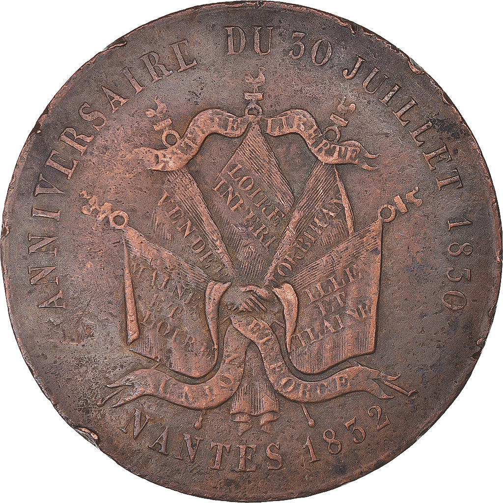 France, Medal, Louis-Philippe, Module de 5 Francs, Anniversaire du 30 Juillet