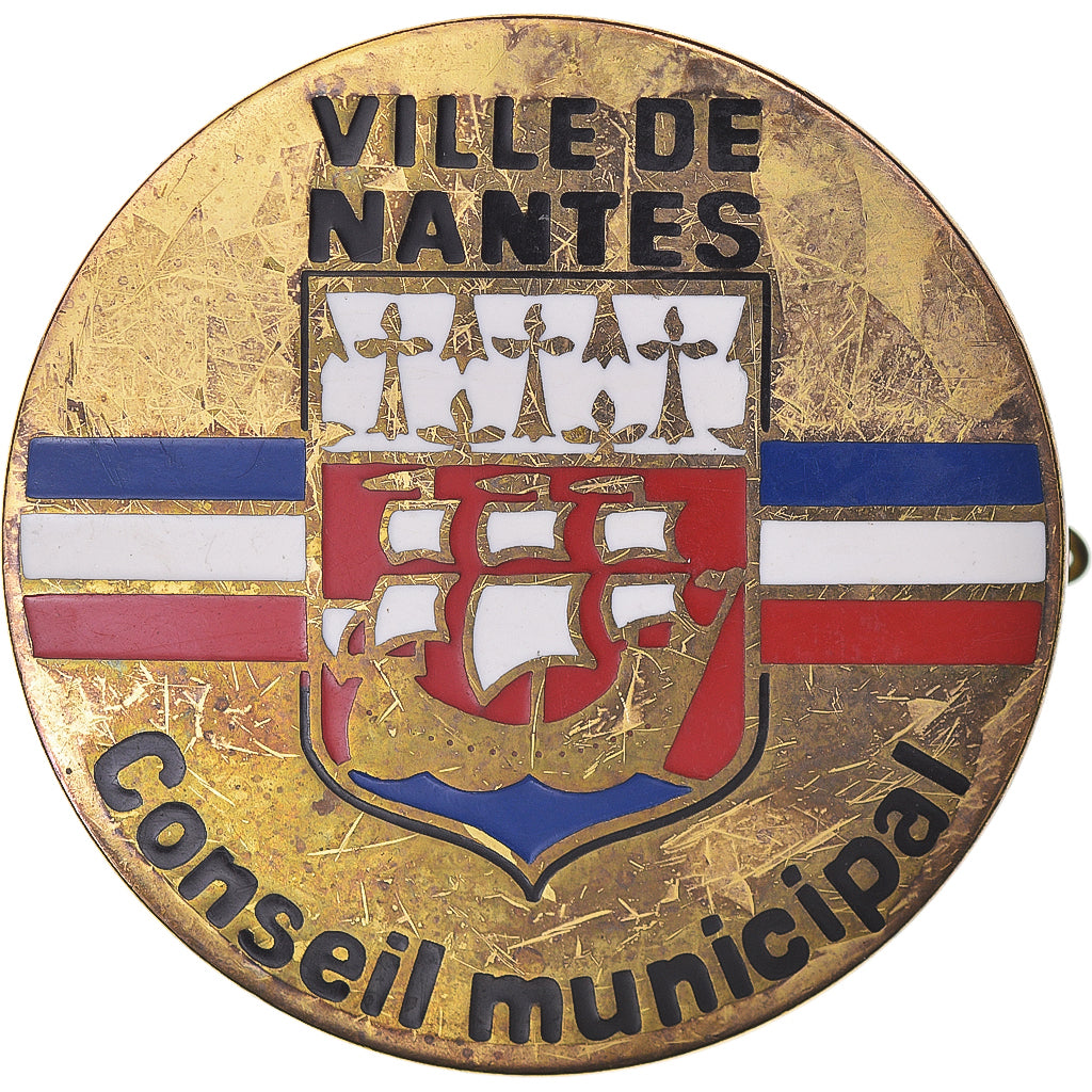 France, Broche, Conseil Municipal, Ville de Nantes, Politics, EF(40-45), Brass