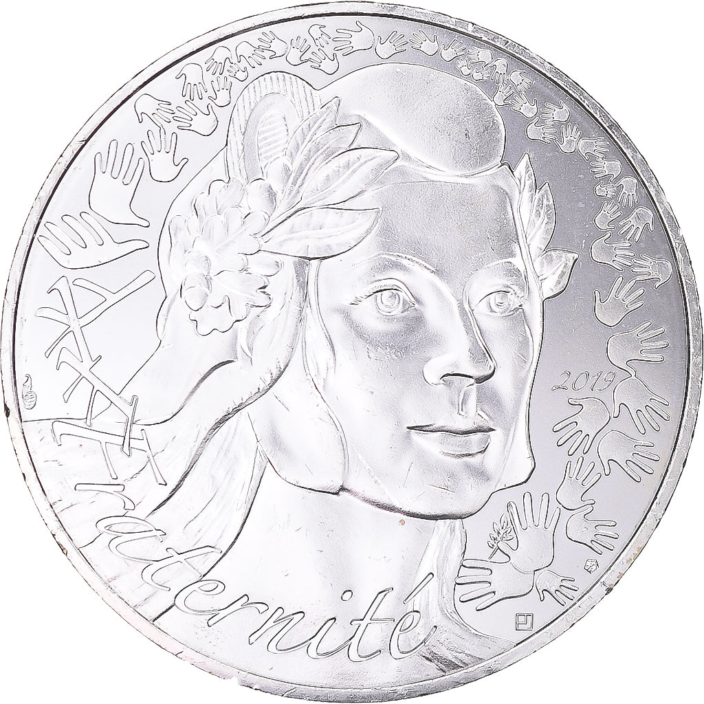 France, 20 Euro, Marianne, Fraternité, 2019, Paris, MS(64), Silver