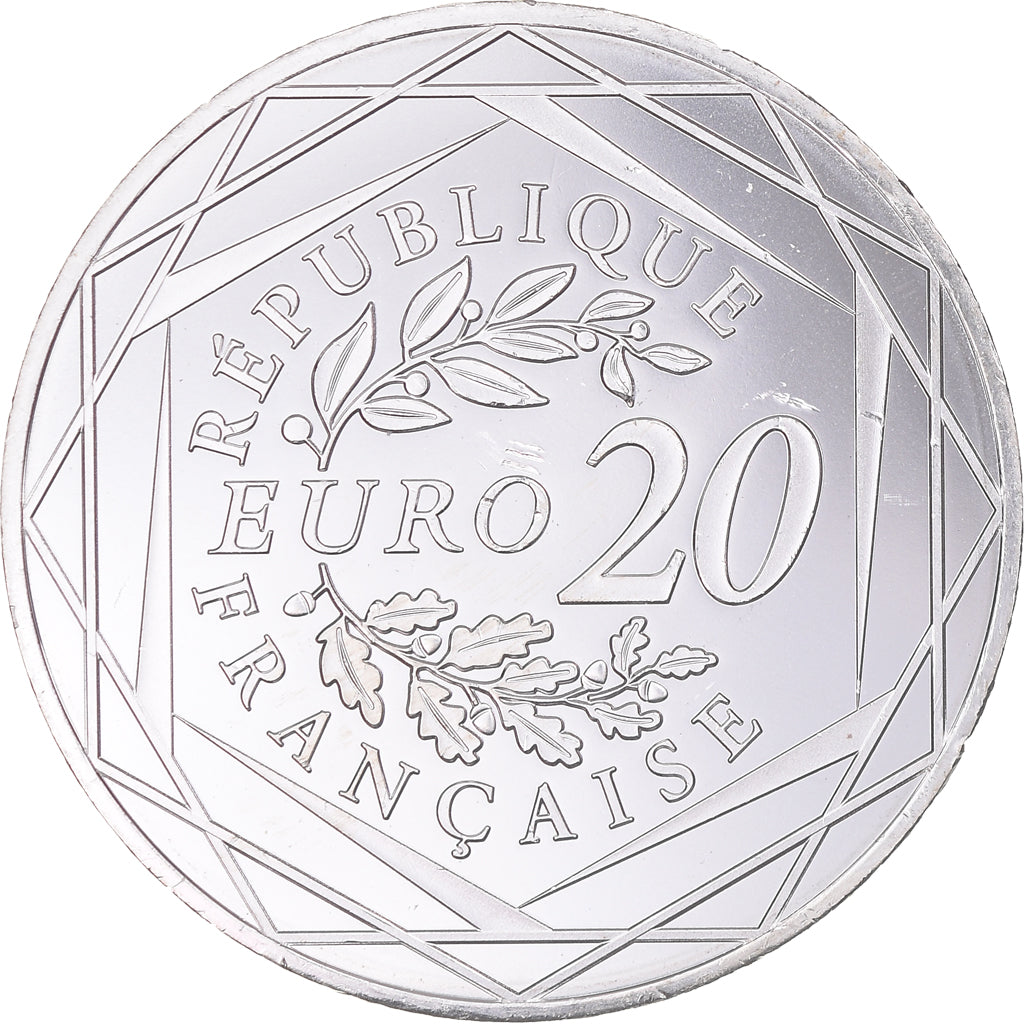 France, 20 Euro, Marianne, Fraternité, 2019, Paris, MS(64), Silver
