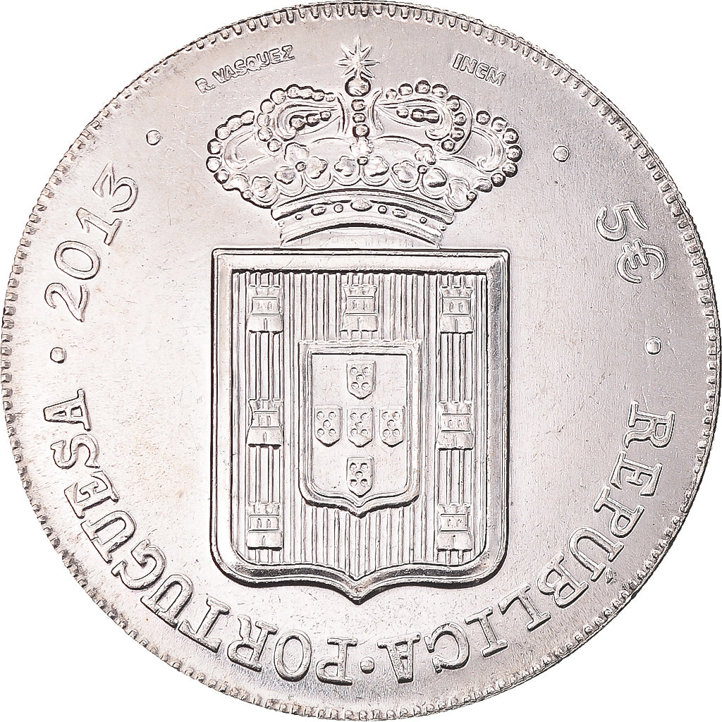 Portugal, 5 Euro, Peça de Marie II, 2013, MS(63), Copper-nickel