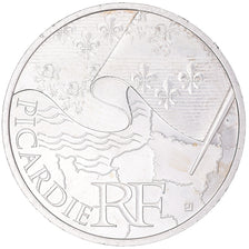 France, 10 Euro, Picardie, Euros des régions, 2010, MS(63), Silver