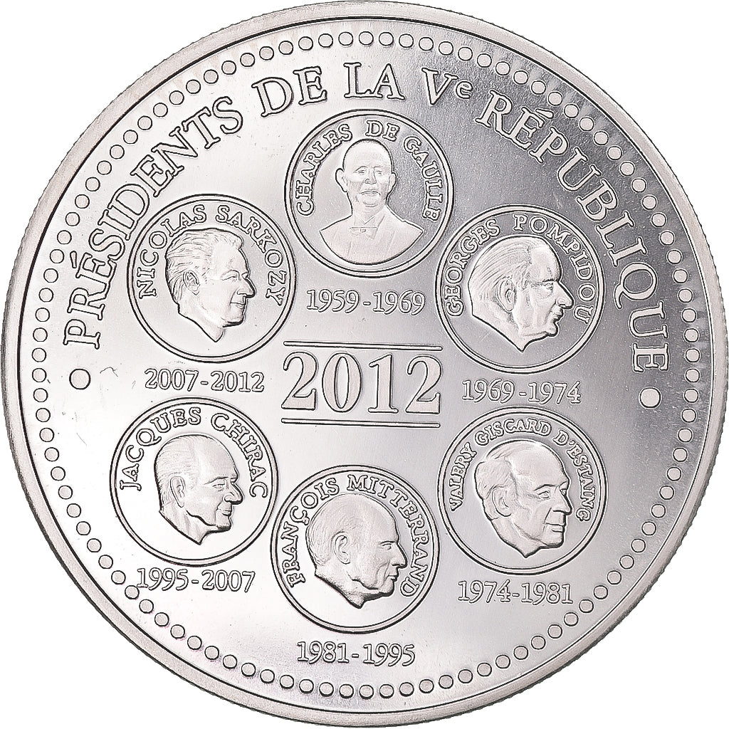 Francja, medal, Présidents de la Vème République, Elysée, Politics