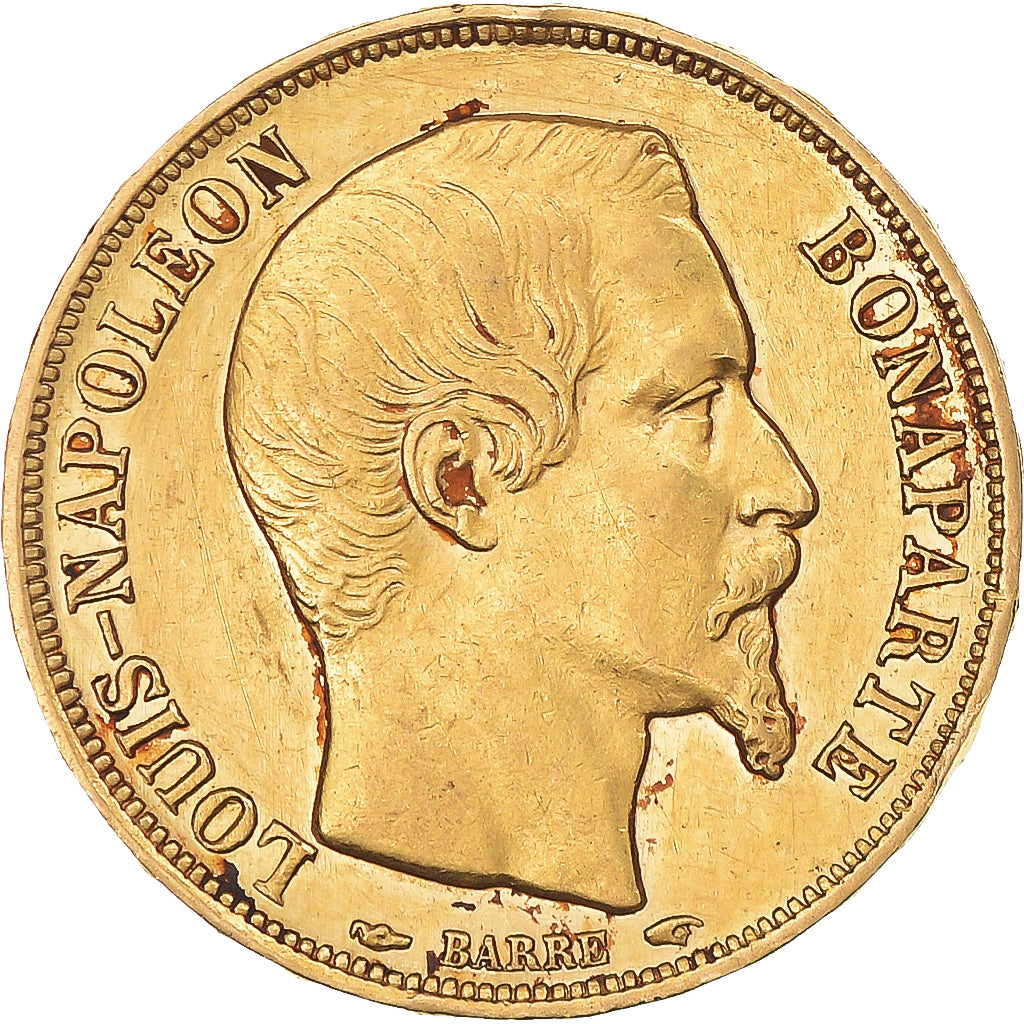 Coin, France, Napoleon III, 20 Francs, 1852, Paris, AU(50-53), Gold, KM:774