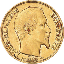 Coin, France, Napoleon III, 20 Francs, 1852, Paris, AU(50-53), Gold, KM:774