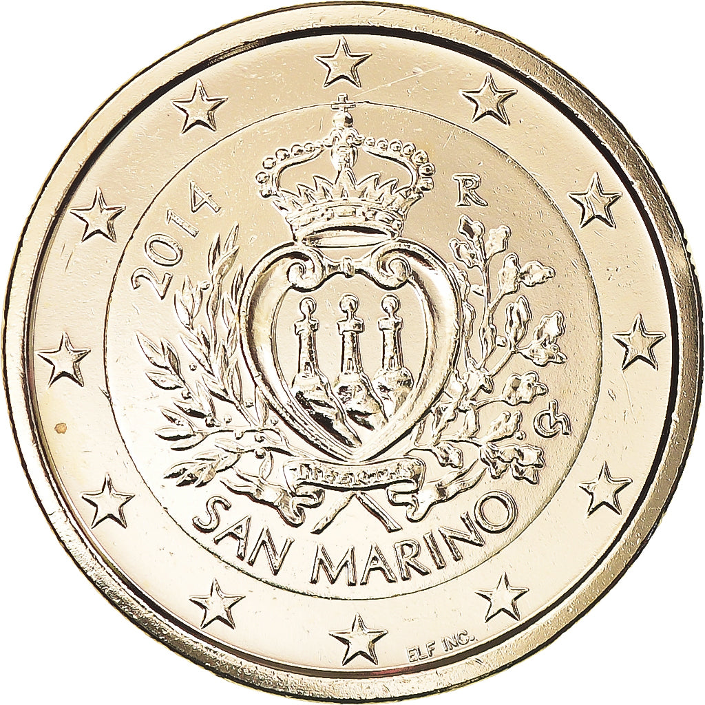 San Marino, Euro, 2014, Rome, golden, MS(64), Bi-Metallic