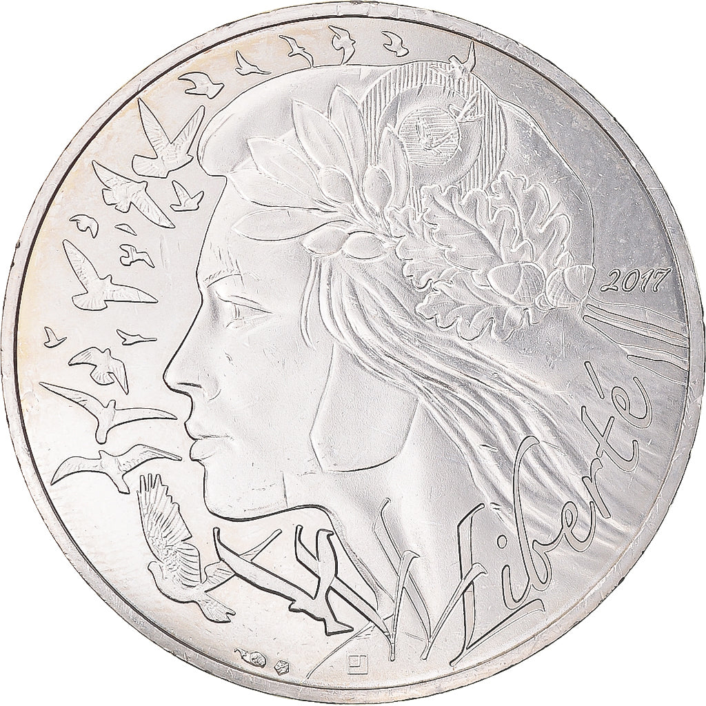 France, 20 Euro, Marianne, Liberté, 2017, Paris, MS(63), Silver