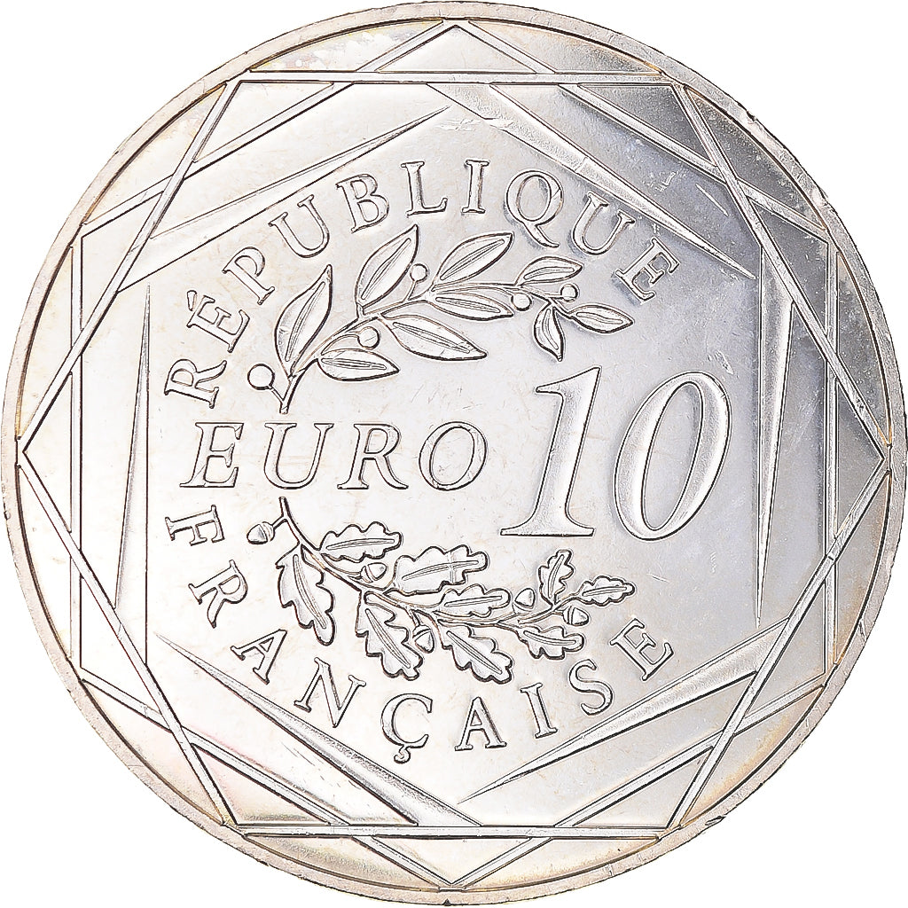 Francia, 10 Euro, Coq, 2014, SPL+, Argento, Gadoury:EU656