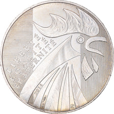 France, 10 Euro, Coq, 2014, MS(63), Silver, Gadoury:EU656
