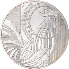 Frankrijk, 10 Euro, Monnaie de Paris, Coq, 2015, UNC-, Zilver, Gadoury:EU727