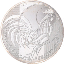 France, 10 Euro, Coq, 2016, MS(64), Silver, Gadoury:EU797