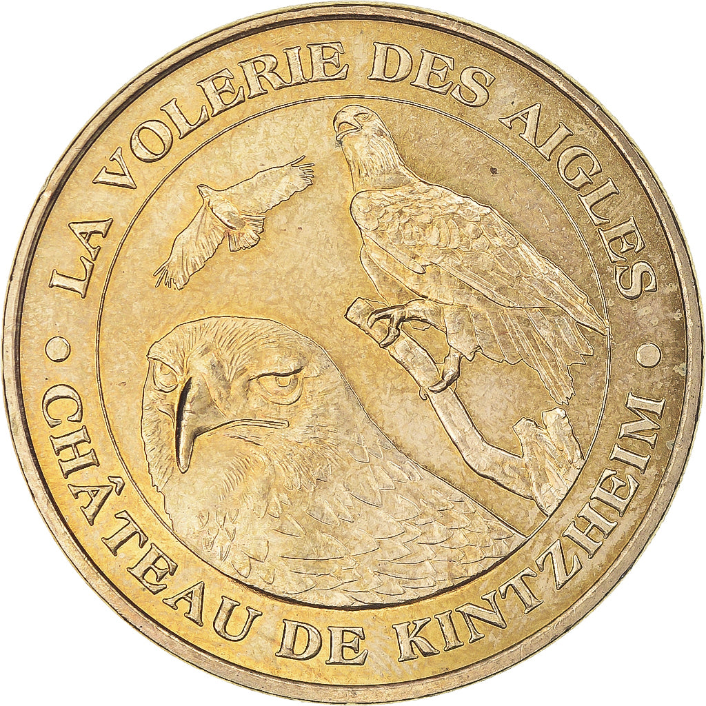 Francia, zeton, Jetón turístico, Kintzheim -  Volerie des Aigles n° 2, Arts &