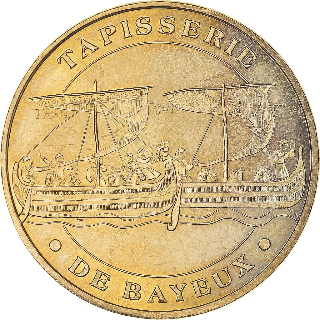 Francia, ficha, Touristic token, 14/ Bayeux - Tapisseries - Drakkar, 2008, MDP