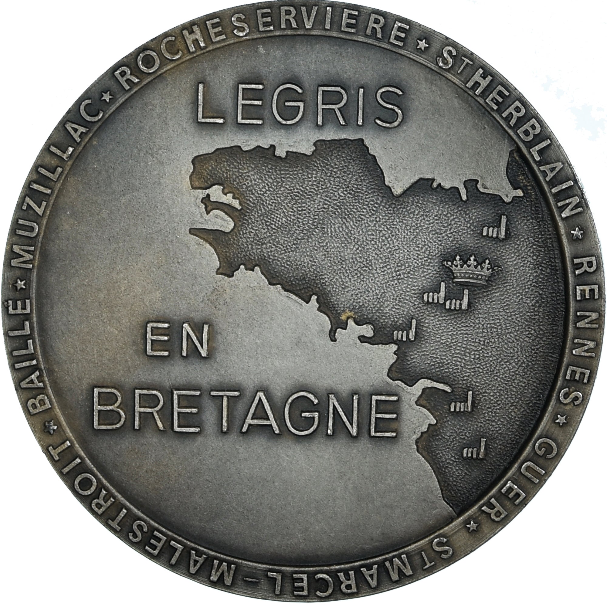 Frankreich, Medaille, Usines Legris, Bretagne, Business & industry, 1979, SS+