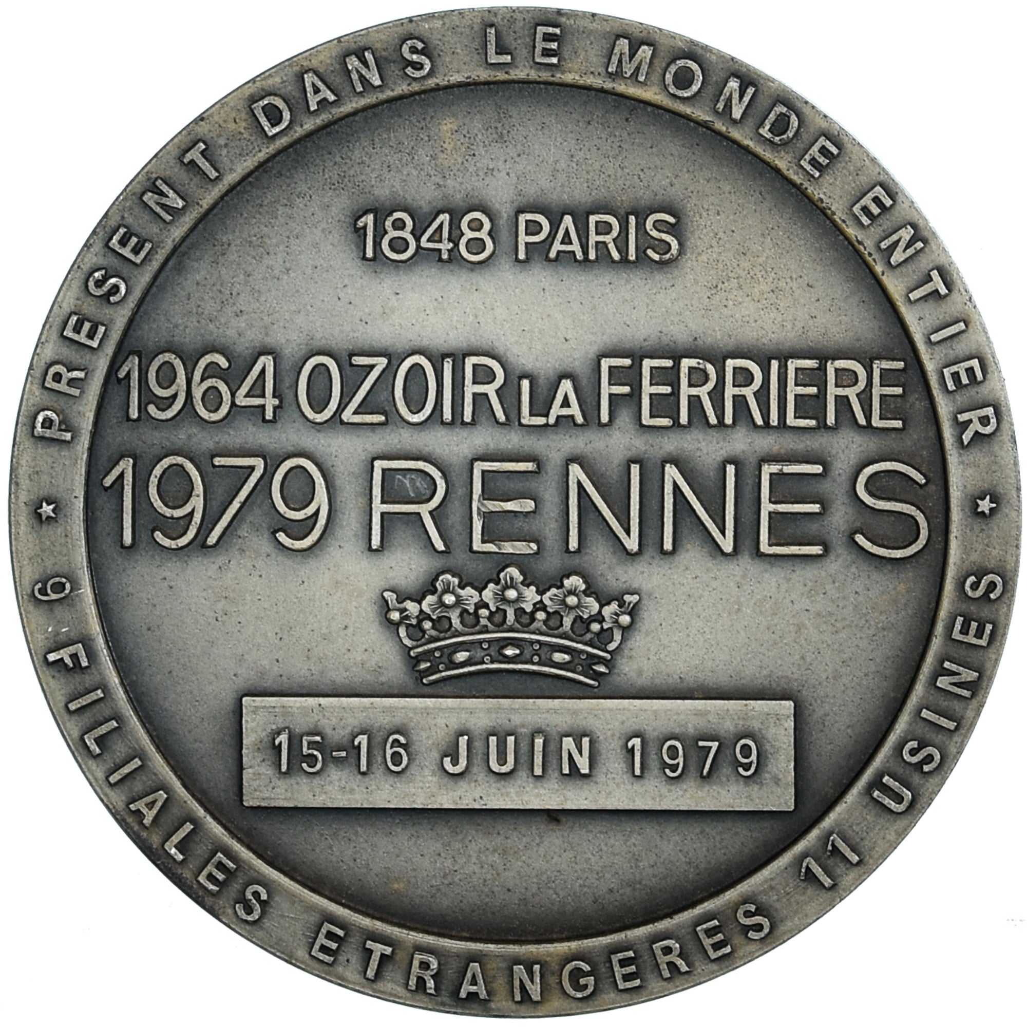 Frankreich, Medaille, Usines Legris, Bretagne, Business & industry, 1979, VZ