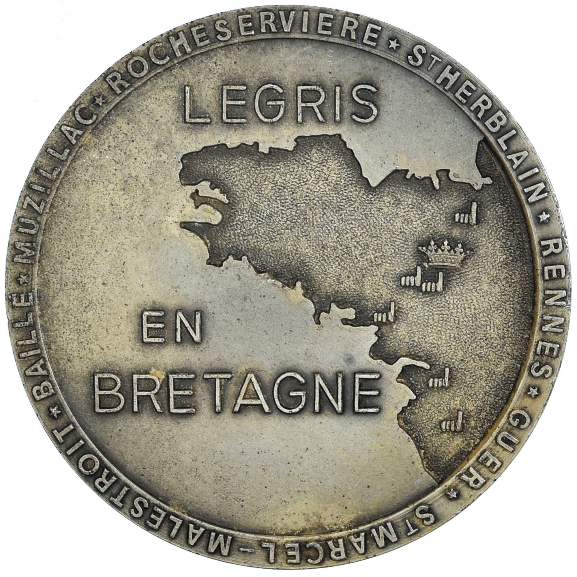 Frankreich, Medaille, Usines Legris, Bretagne, Business & industry, 1979, VZ