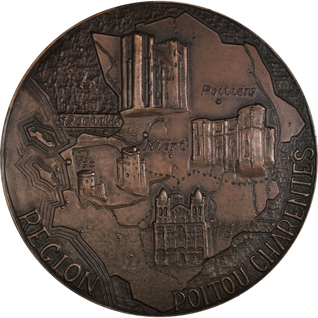 Frankreich, Medaille, Région Poitou Charentes, 1976, Jean-Philippe Roch, VZ+