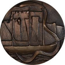 France, Medal, Faculté de Médecine de Brest, 1976, Bepoix, MS(60-62), Bronze