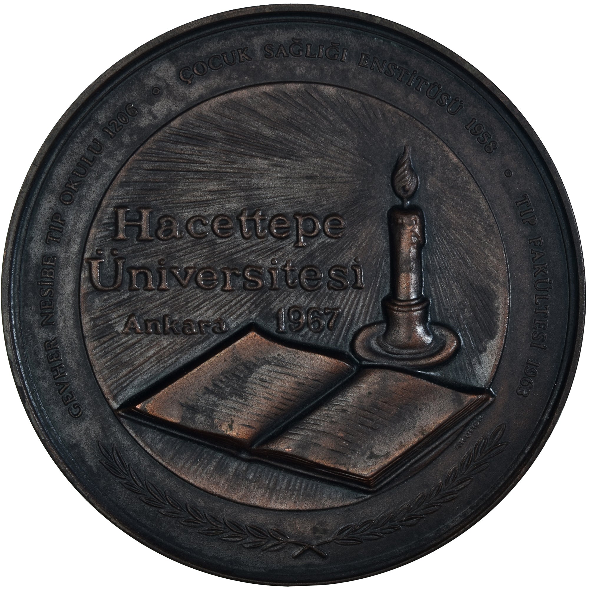 Turquie, Médaille, Hacettepe Universitesi, Ankara, Medicine, 1967, SPL, Bronze