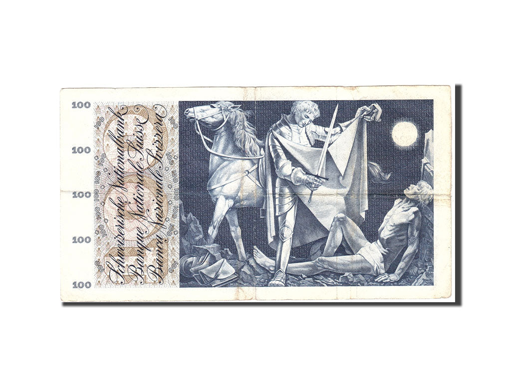 Switzerland, 100 Franken, 1965, 1965-12-23, KM:49h, VF(20-25)