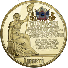 France, Medal, Liberté, La Marseillaise, 2015, MS(65-70), Copper Gilt