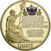 France, Medal, Liberté, La Marseillaise, 2015, MS(65-70), Copper Gilt