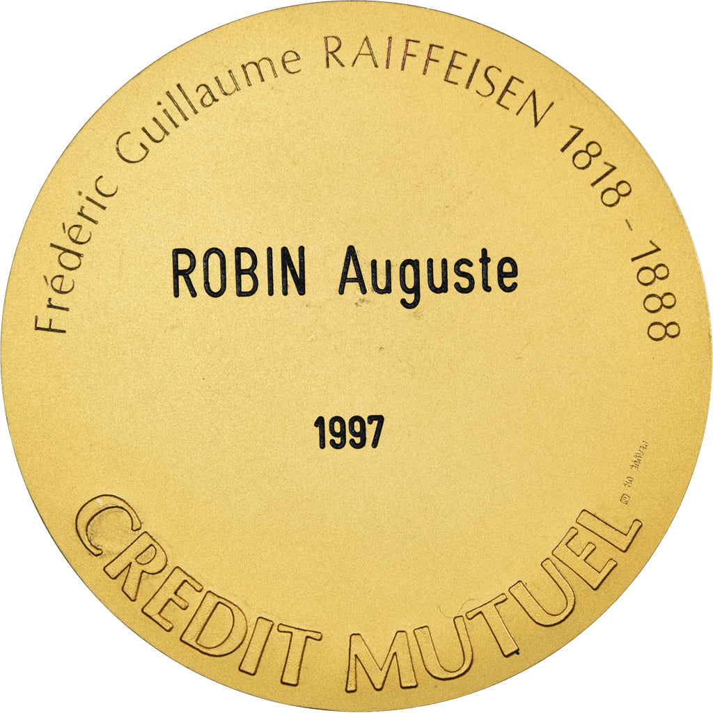 Frankreich, Medaille, Crédit Mutuel, Bank, 1997, Pichard, UNZ, Gilt Bronze