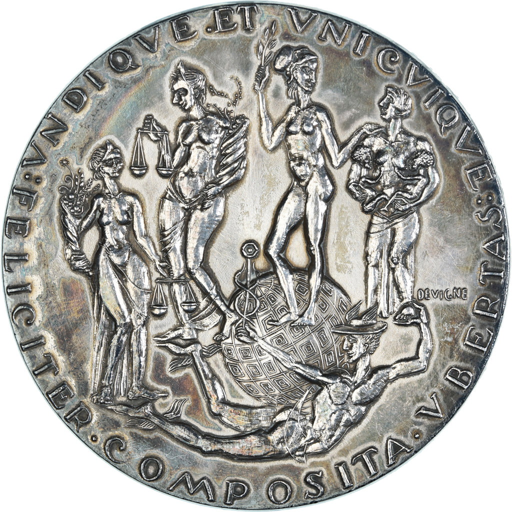 France, Medal, Commerce Extérieur, Business & industry, 1975, Devigne